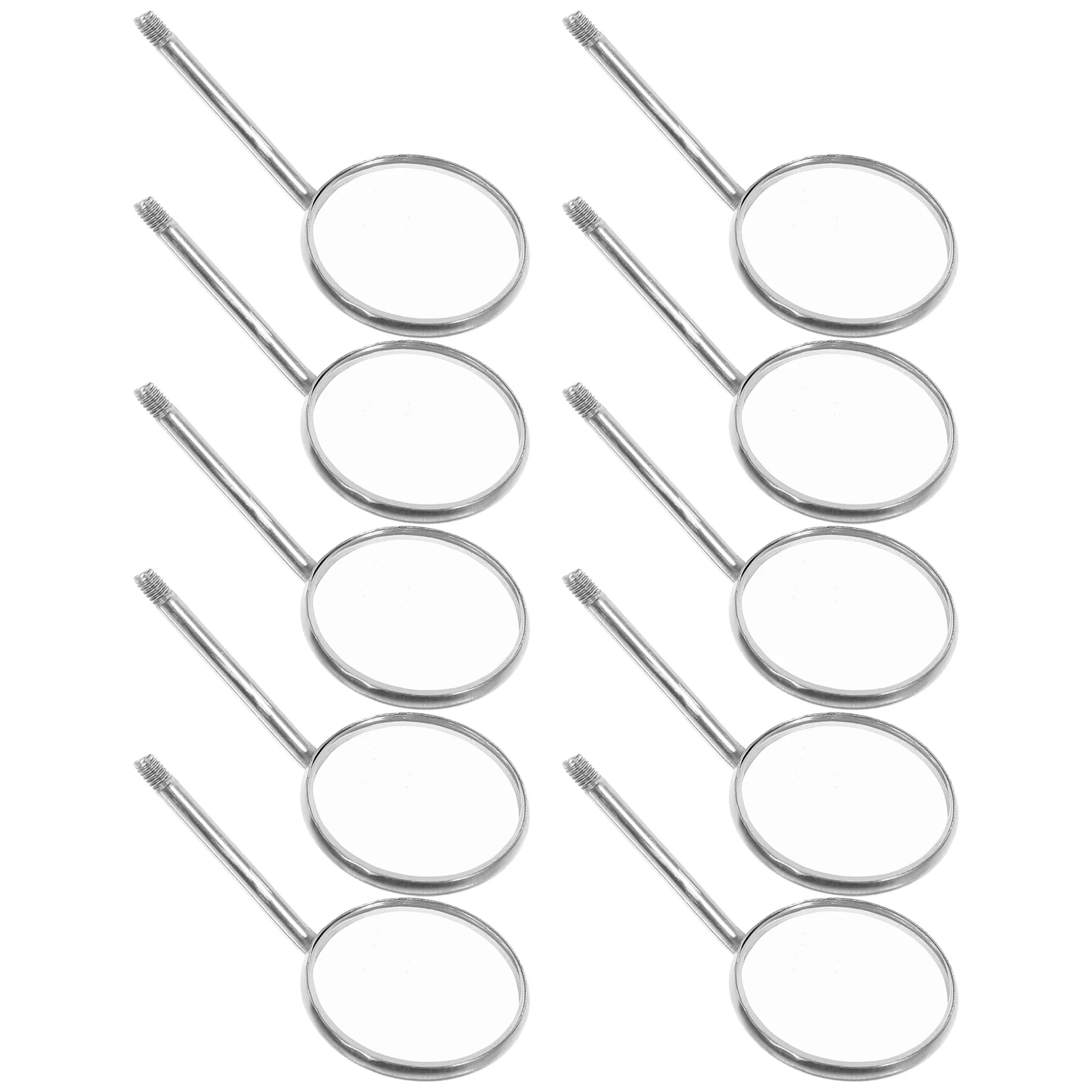 

10Pcs Oral Check Mirrors Dental Round Mirror Dental Inspection Mirror Dental Mouth Mirror