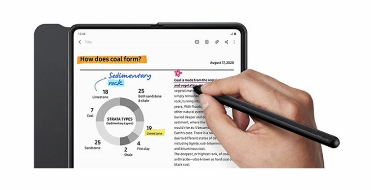 Для Galaxy Z Fold 3 S Pen 2021 новый многофункциональный сенсорный стилус Замена-черный |