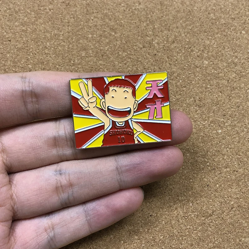 Японские эмалевые булавки в стиле аниме для баскетбола лацканов броши одежды