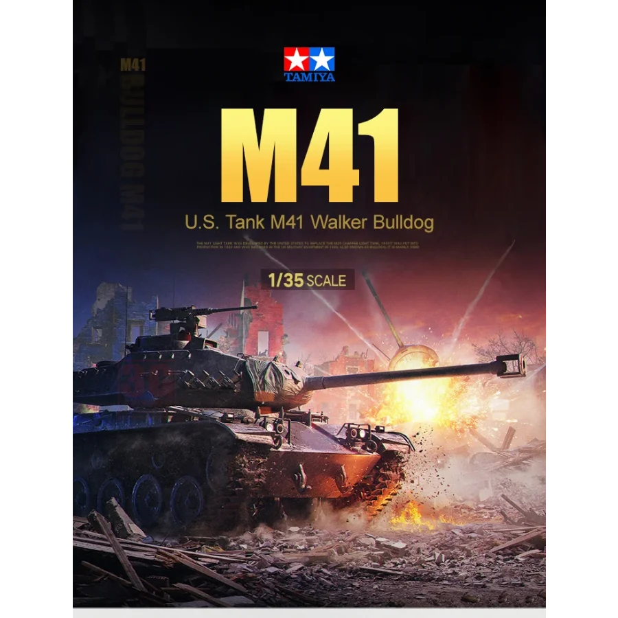 Пластиковая модель игрушечного танка T, американский легкий танк M41, бульдог AMIYA 35055, масштабная модель 135, (art.: 3920cf889125e) - 3920cf889125e