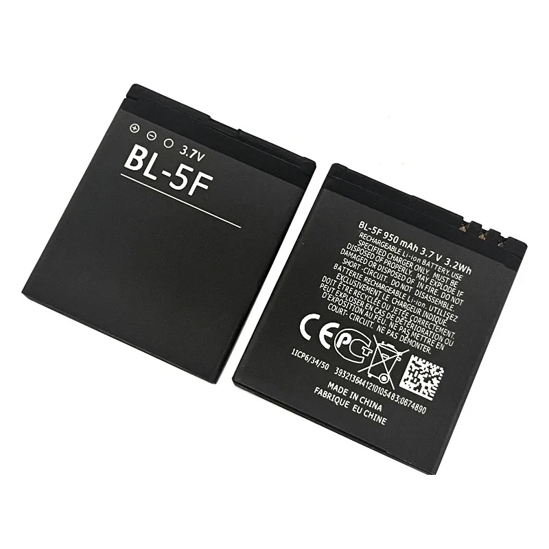 Фото Сменная батарея BL-5F BL5F Bl 5F 950 мАч для мобильных телефонов E65 N93i N95 N96 N98 6290 6210S 6210n 6710NC5-01 №5