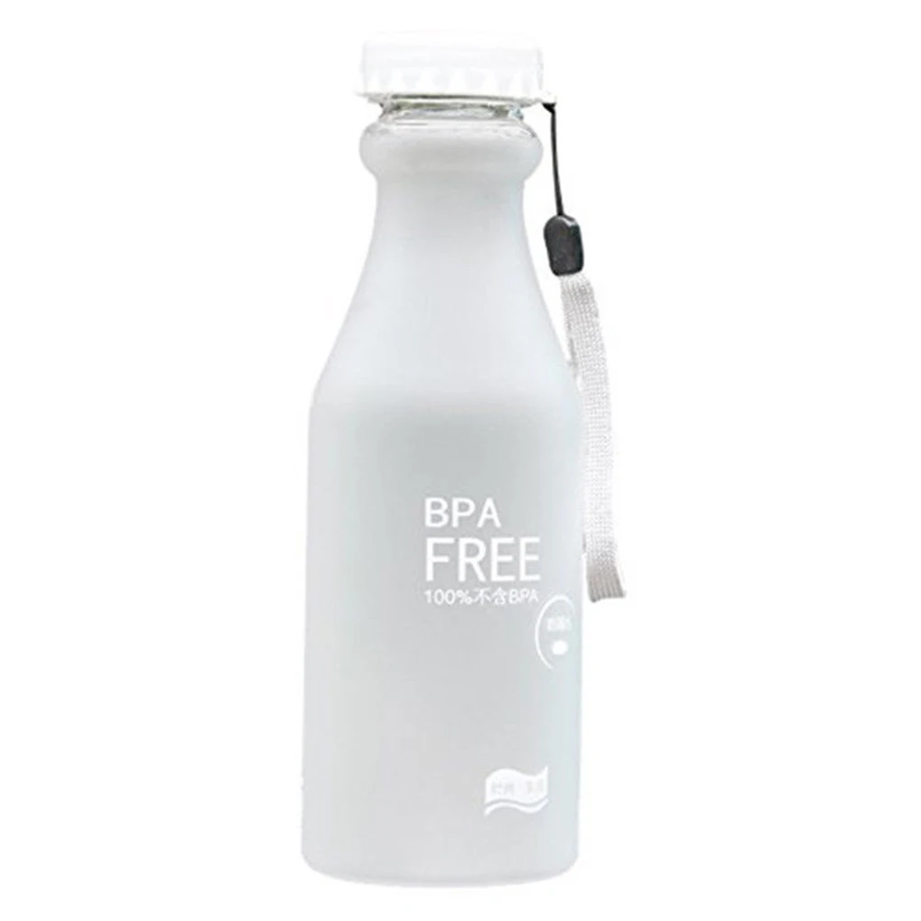 

550mL Camping Unbreakable Candy Colors Frosted Leak-proof Plastic kettle BPA Free Portable Water Bottle for Travel Yoga Running
