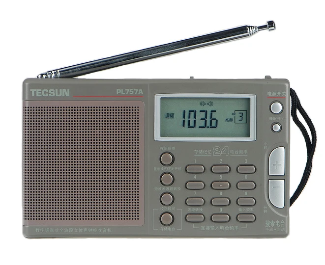 

Tecsun/Desheng PL-757A цифровые настраиваемые полнодиапазонные стерео часы радио