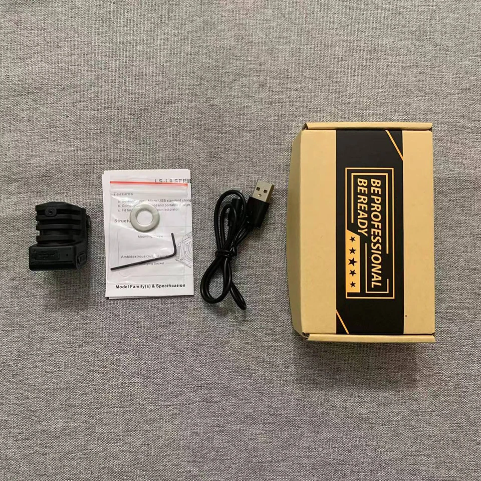 Тактический лазерный прицел красный зеленый синий луч USB Перезаряжаемый