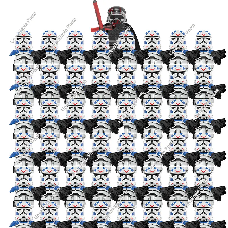 

Hasbro 49Pcs New Star Captain 501st Wars Clone Legion Stroommni Trooper Figure Compatible Building Block Kids Toy Christmas Gift