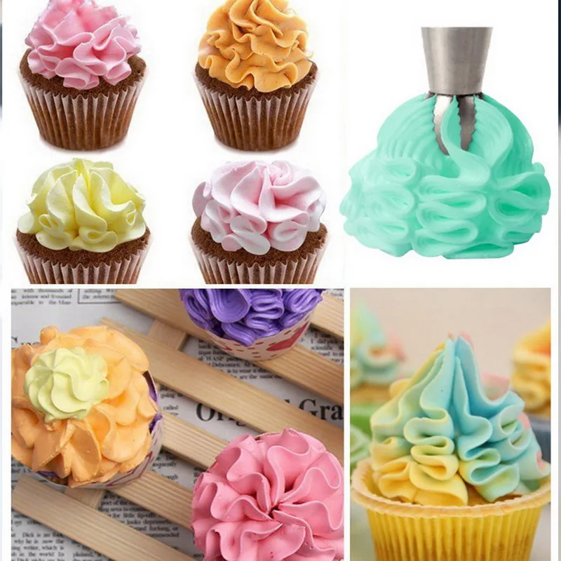 

Cupcake Stainless Steel Sphere Ball Shape Icing Piping Nozzles Pastry Cream Tips Flower Torch Pastry Tube Decoration Cake Stand