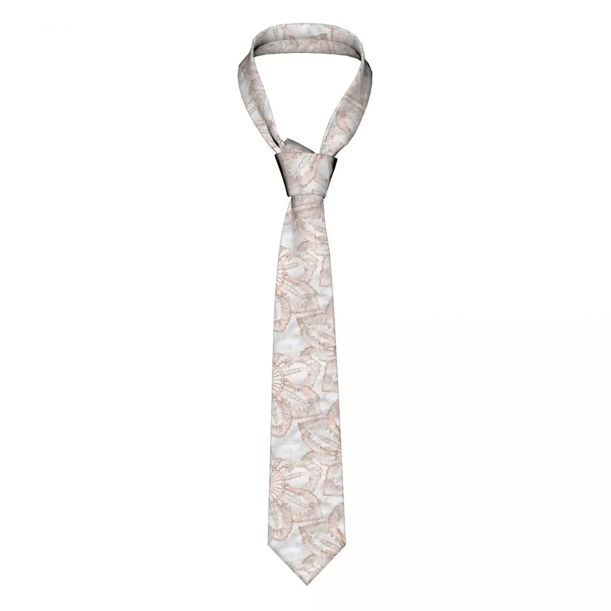 

Mandala Rose Gold Marble Neckties Men Women Polyester 8 cm Modern Simple Neck Ties Slim Narrow Daily Wear Gravatas Cosplay Props