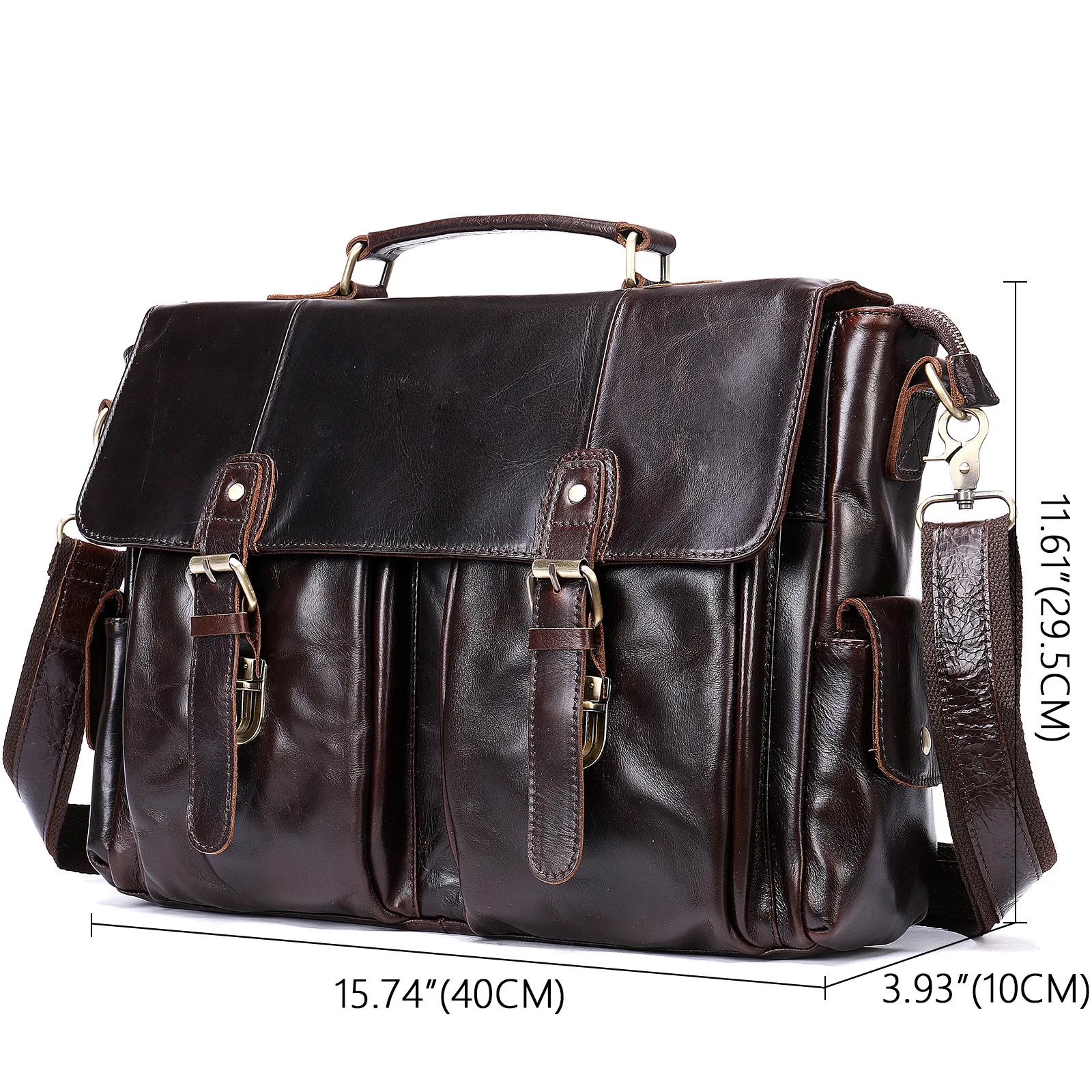 Men Genuine Leather Business Travel Messenger Bags Men's Handbags Male Large A4 Office Leather Shoulder Bag 14 inch Laptop Bags