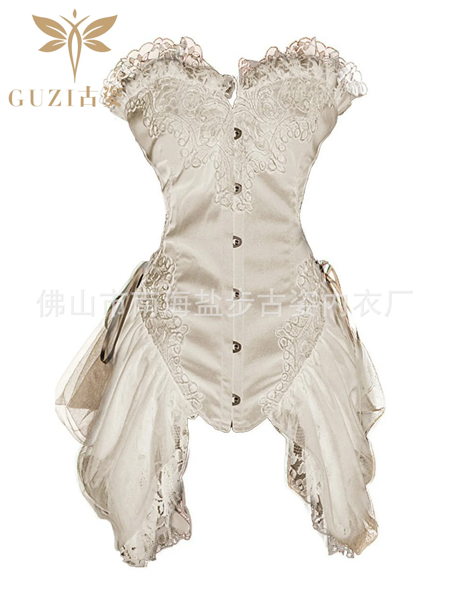 Европейский и американский модный кружевной женский сексуальный милый корсет -