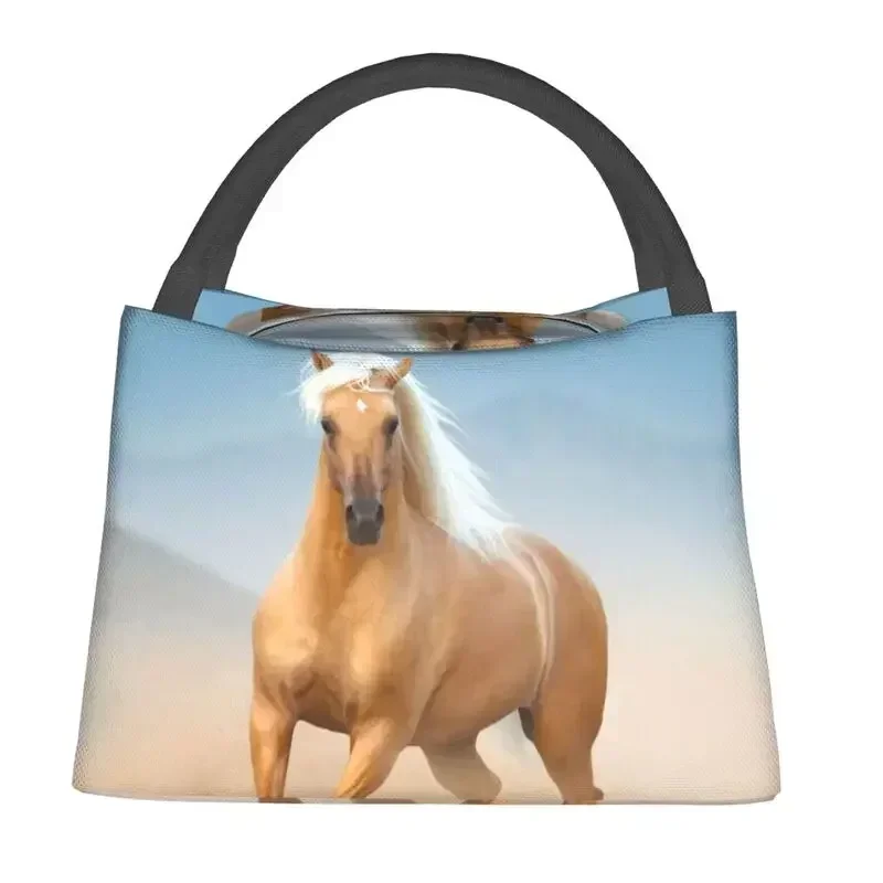 Изолированная сумка для обеда Palomino Andalusian Horse женщин водонепроницаемая бега