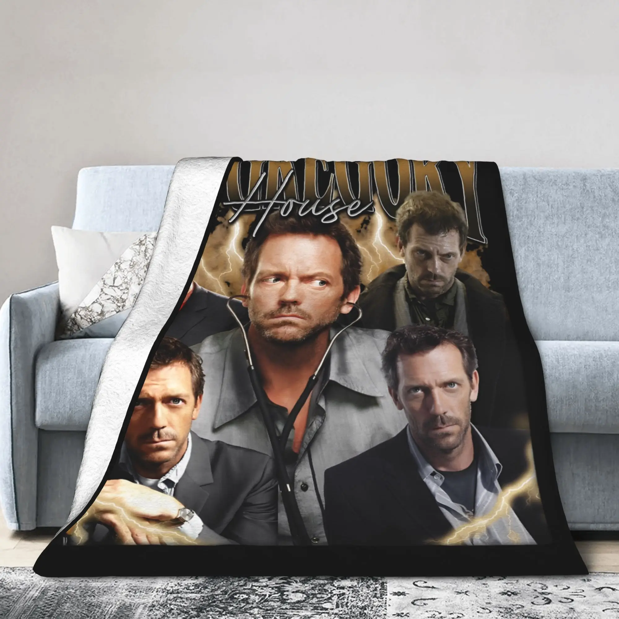 Одеяло Dr Gregory House MD, бархатное зимнее дышащее легкое тонкое одеяло для постельного белья, уличный ковер (art.: 3920d202adbc7) - 3920d202adbc7