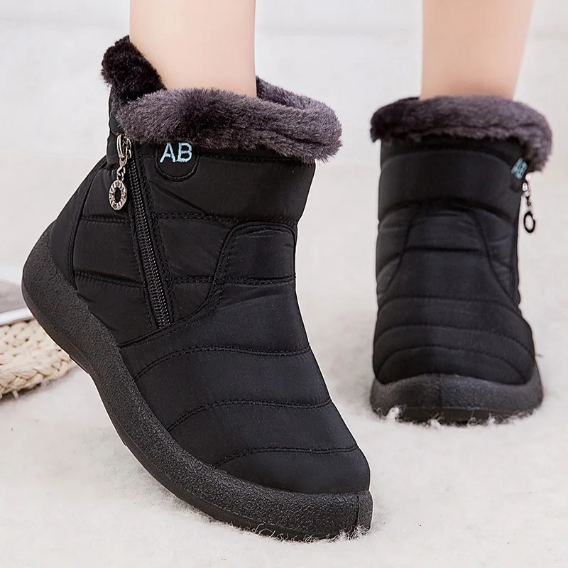 Warm Women Boots 2023 Fashion Waterproof Snow Boots For Winter Shoes Women Casual Lightweight Ankle Botas Mujer Men Winter Boots
