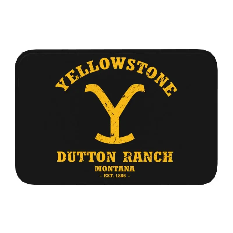 

Custom Yellowstone Dutton Ranch Doormat Anti-Slip Entrance Kitchen Bath Floor Door Mats Garage Rug Carpet Footpad