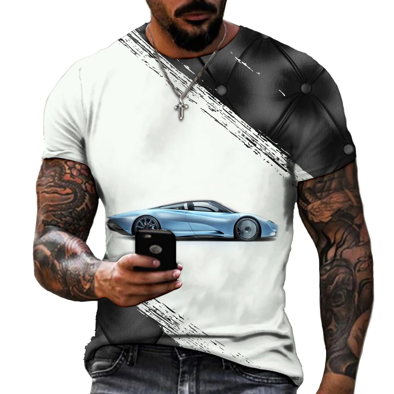 

Supercar Series Sports Car 3D Printed T-shirt Street Fashion Trend Top Comfortable Casual Wear Lycra Polyester Summer New Top