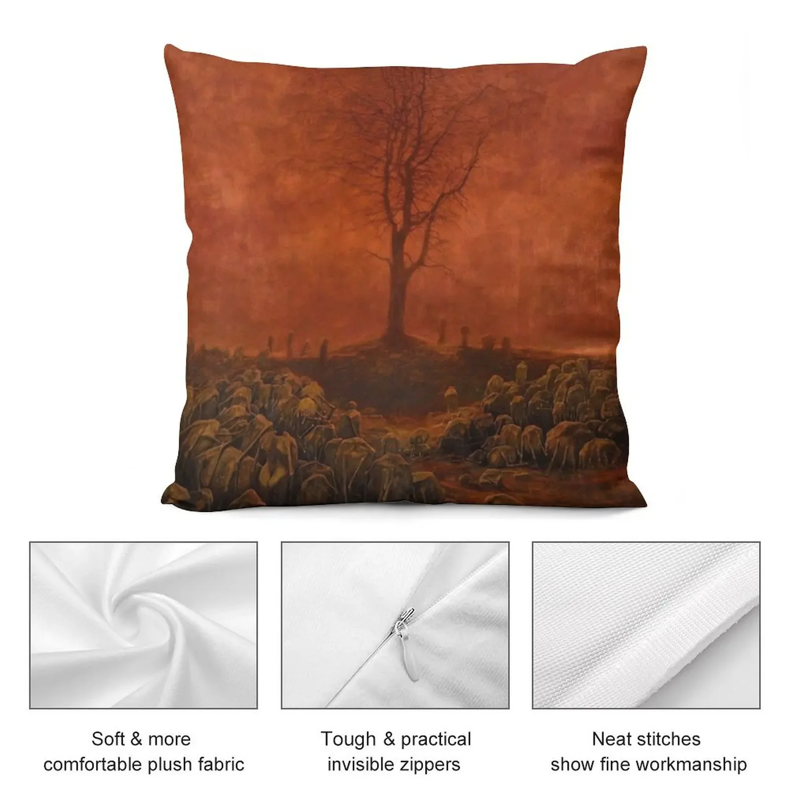 Подушка beksinski чехлы для диванных подушек рождественские украшения подушка 2025 г.