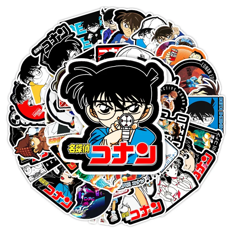 50 шт. японская Классическая анимация Edogawa Conan мультяшная Наклейка - Цена: 