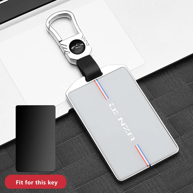 

Чехол для автомобильного ключа из цинкового сплава для Denza D9 N7 N8 X 2023 2024 2025 NFC-карта, чехол для дистанционного управления, брелок, держатель, аксессуары для брелока