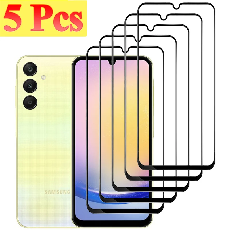5 шт. 9D стекло для Samsung A25 A24 A23 A22 5G закаленное самсунг галакси а25 защитная пленка 4G