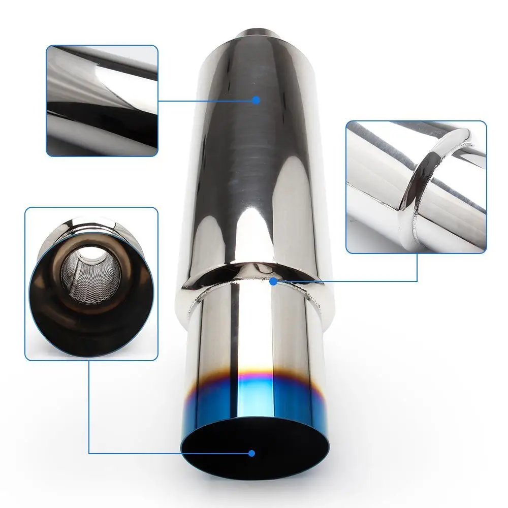 Наконечник хромированной выхлопной трубы автомобиля глушитель из нержавеющей