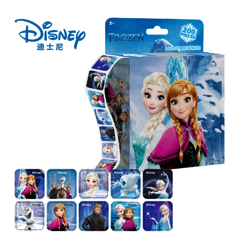 

200 Sheets/Box Disney Cartoon Stickers Disney Princess Frozen Sofias Mickey Mouse Minnie Stickers Cute Kawaii Baby Girl Toy