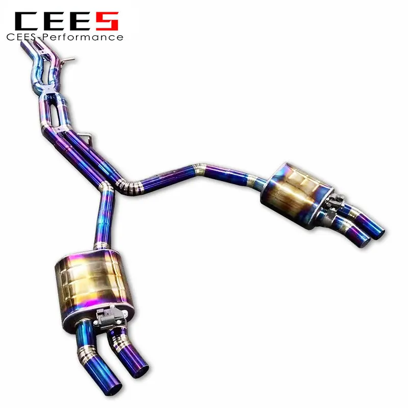 

Выхлопная труба CEES Catback для AUDI A8 C8 3,0 T 2018-2022, выхлопная труба из титанового сплава, глушитель, выхлопная система для автомобиля