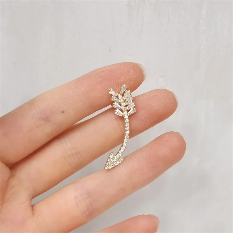 

Geometric Wheat Ear Bone Clip Metal Exquisite Trendy Women's Ear Jewelry