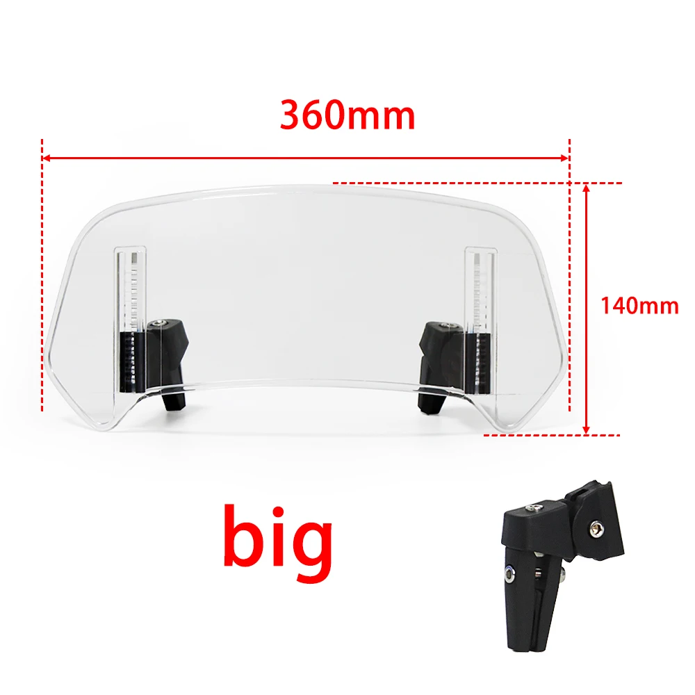 

Универсальный дефлектор ветрового стекла для Honda Rebel CMX250/300/500/1100 CBR/125R X4 NC700/S X VFR 1200/CBF600S/XL SH300-...