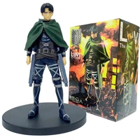 anime peripheral attack on titan action figure rival ackerman ver levi pvc rivaille collection model toys 16cm children gift