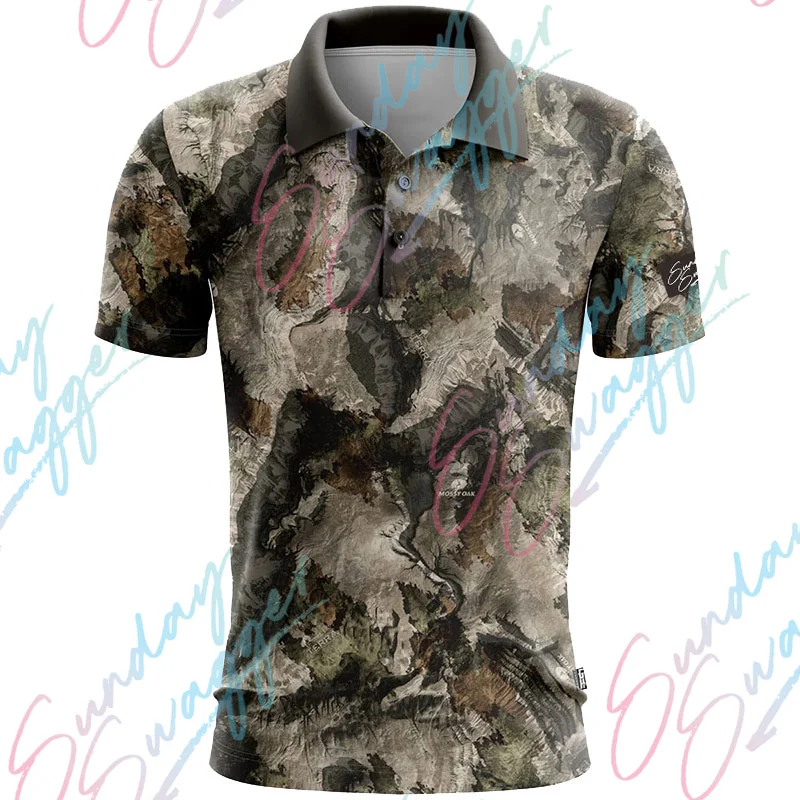 Sunday Swagger Men Short Sleeve Golf Polo Shirt Table Tennis Top football Sports Clothing Badminton Shirt Outdoor Golf Clothes