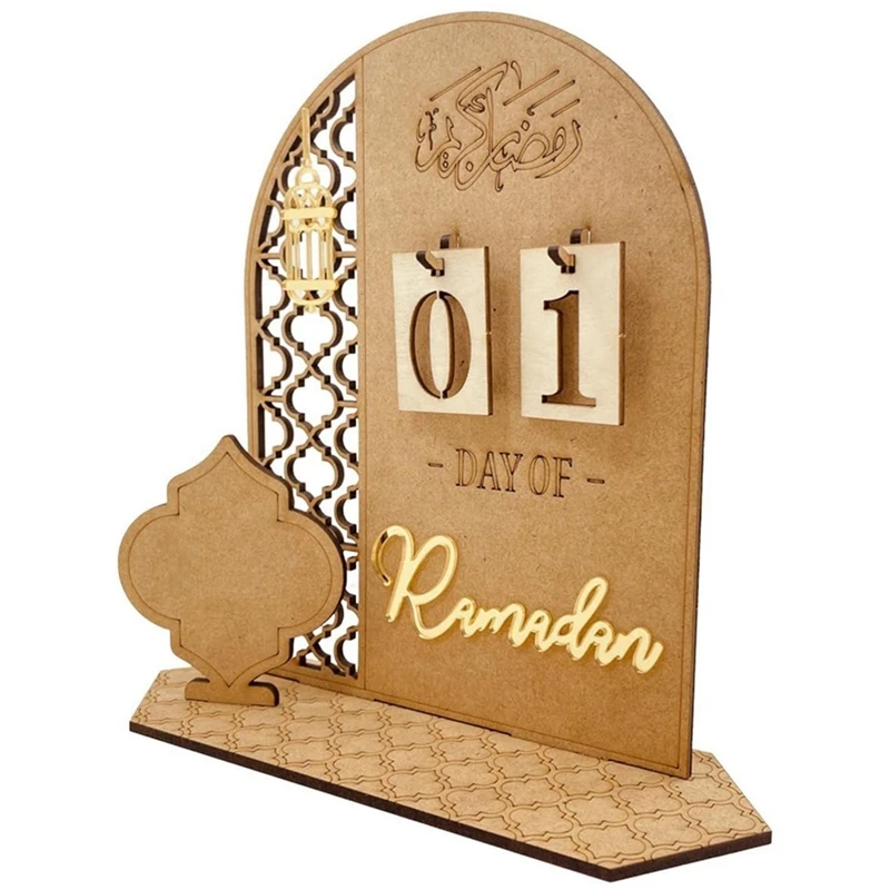 

Wooden Ramadan Calendar Decorations Countdown Calendars Decorations 30 Day Eid Mubarak Ramadan Party Ornament