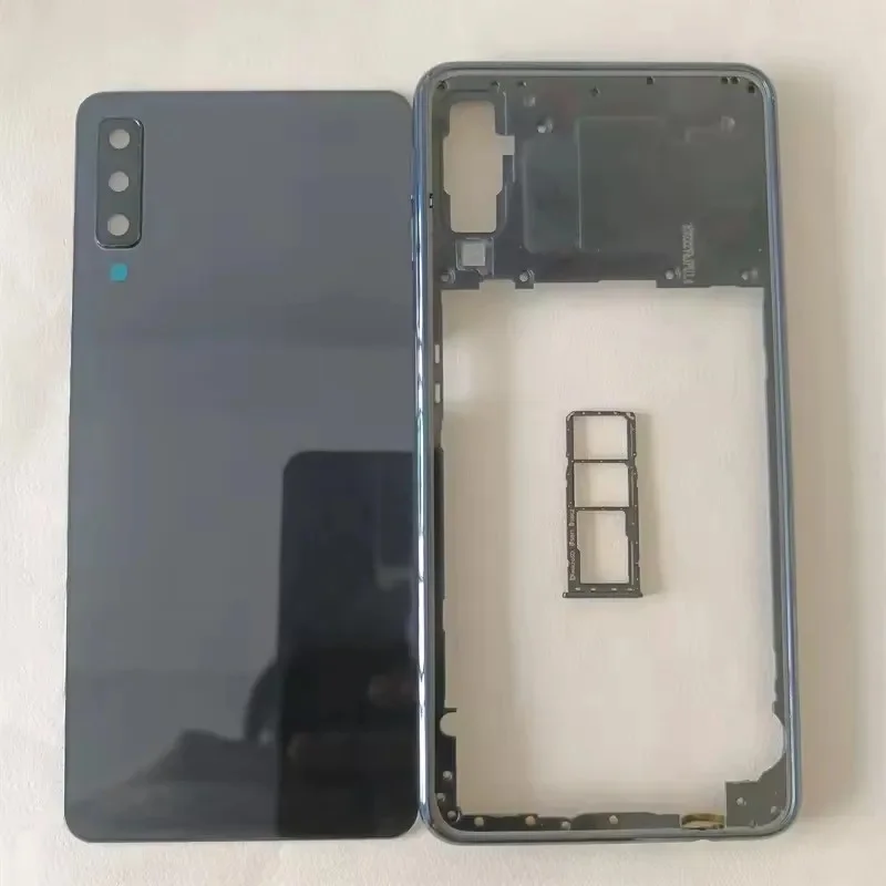 Задняя крышка батарейного отсека BANERYPAK для Samsung Galaxy A750 A7 2018 SM-A750F, полный корпус с центральной рамкой и объективом камеры. (art.: 3920dcb4d073d) - 3920dcb4d073d