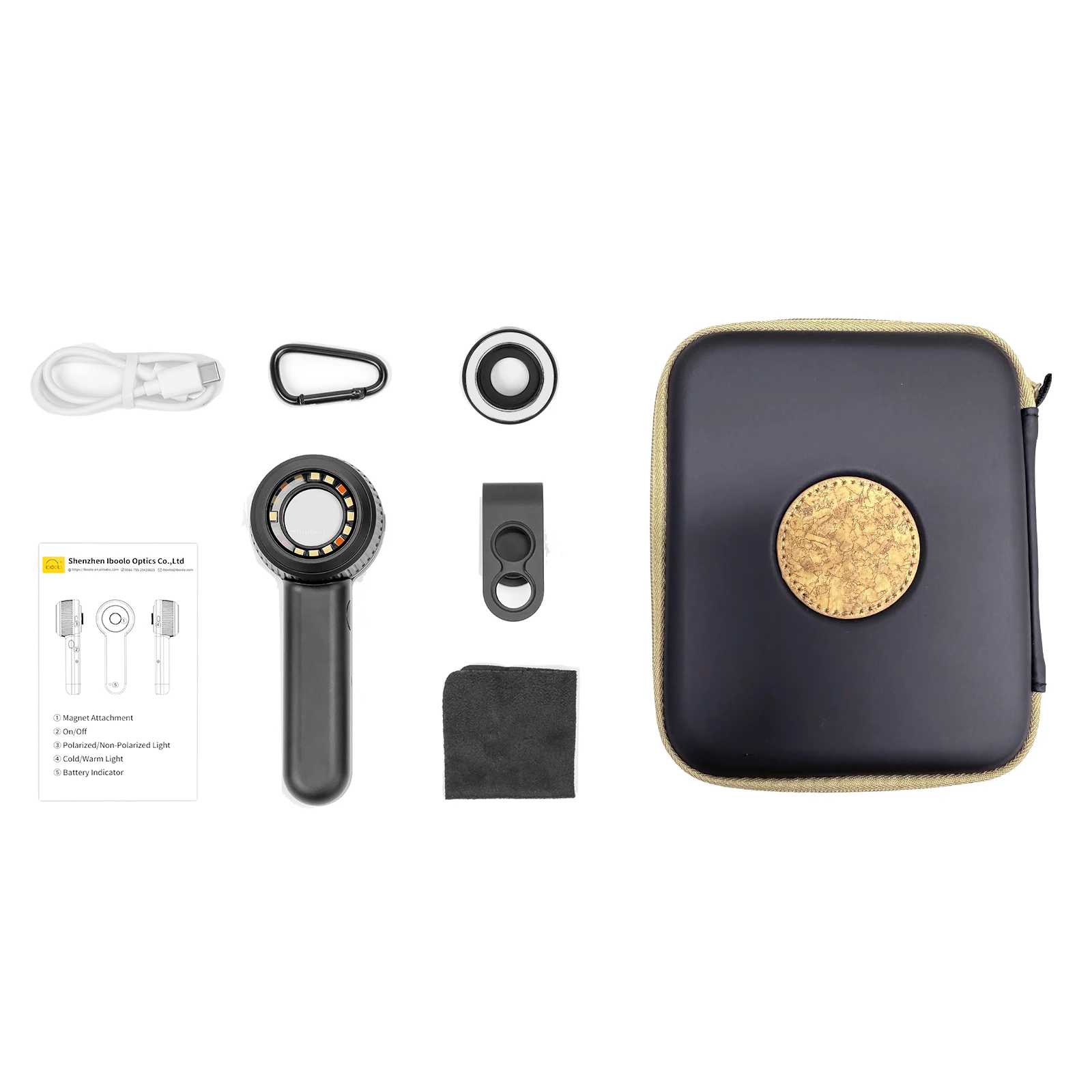 Дерматоскоп бренда IBOOLO DE-3100 для дерматологического поляризованного дерматолога