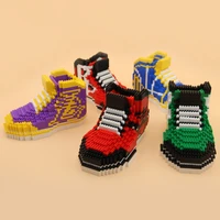 mini building blocks shoes bricks assembly sports shoes model anime diy action figures educational toys children birthday gifts
