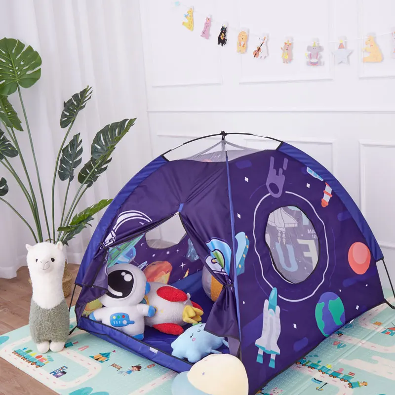 

Portable Children's Tent Tipi Baby Ball Pit Playpen Camping Tent Outdoor Games Garden Child Teepee Space Theme Children Tent