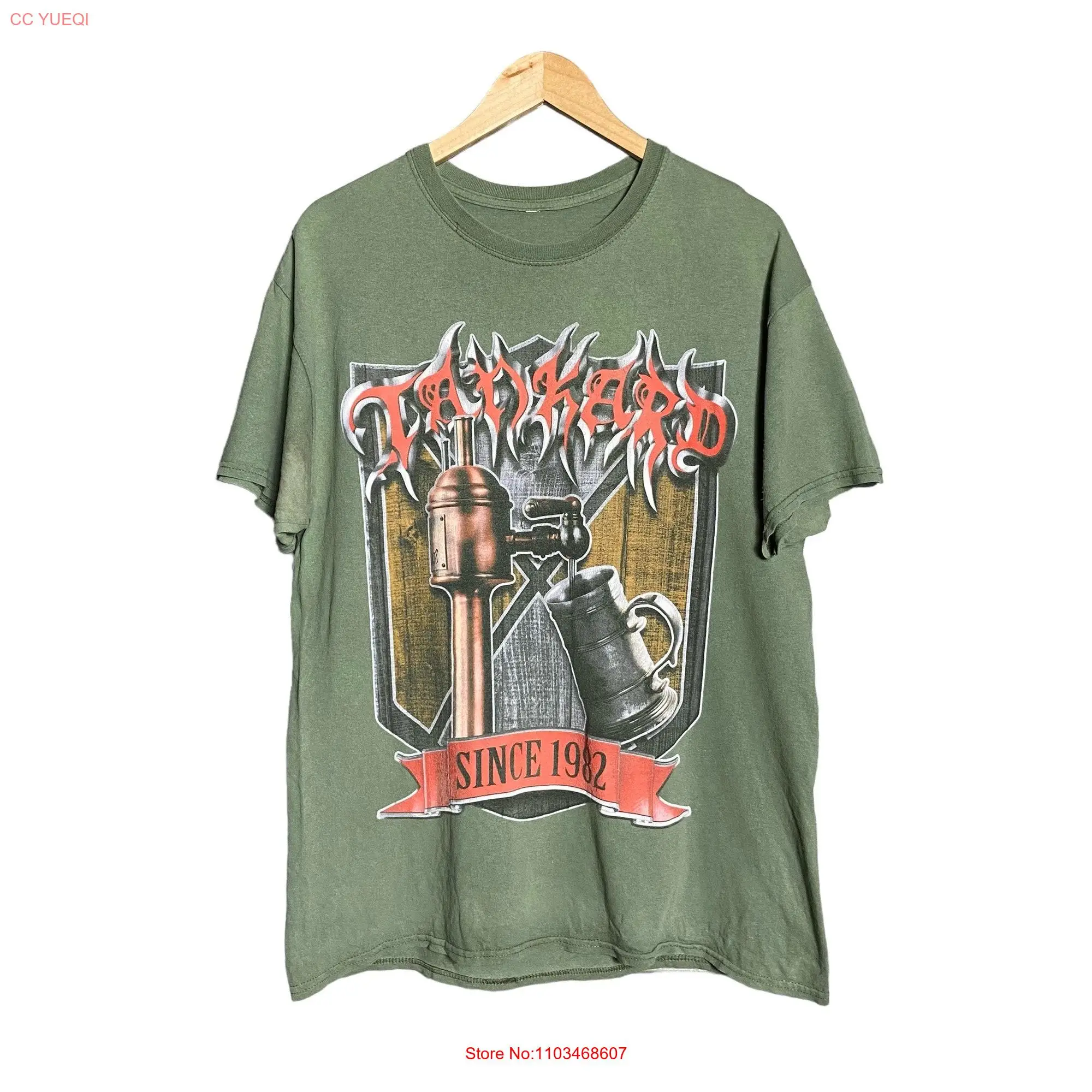 Винтажная футболка с длинным или коротким рукавом и металлическим ремешком