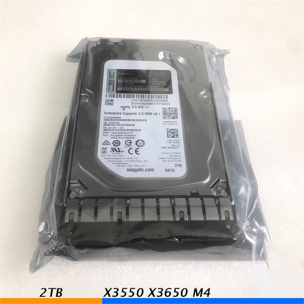Для жестких дисков IBM Server 2 ТБ 7,2 K 6Gb SATA 3,5 