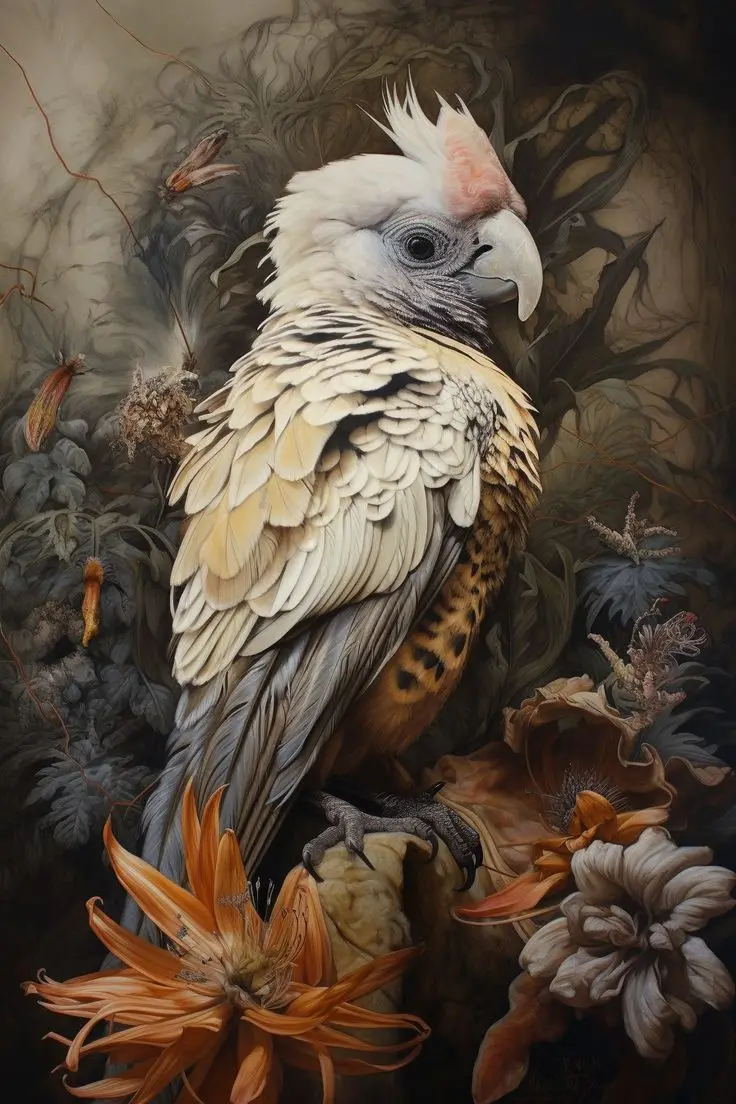 

Фон для фотографирования с птицами и птицами на холсте