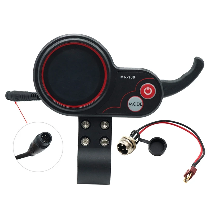 

Настенный ЖК-дисплей, приборная панель, 6-контактный + Т-образный кабель для KUGOO M4, запчасти для электрического скутера