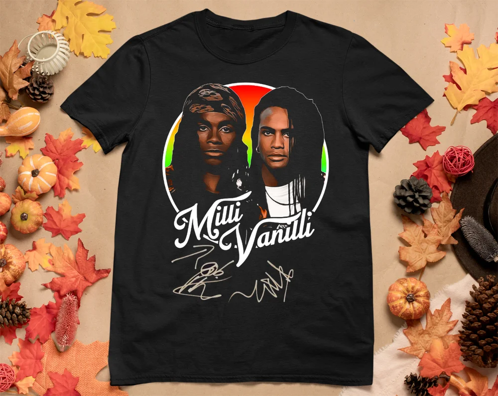 

Футболка Milli Vanilli мужская с надписью, футболка с коротким рукавом, цвет черный
