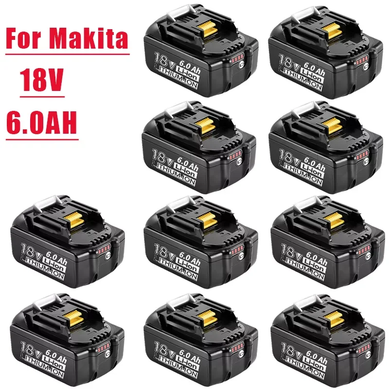

Аккумулятор BL1850 BL1860B BL1860 BL1840 LXT, литий-ионная батарея 18 в для электроинструментов Makita BL1840B BL1830 194205-3 LXT 400aiyaya, 18 в, Ач