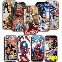 marvel avengers phone cases for xiaomi redmi 7 7a 9 9a 9t 8a 8 2021 7 8 pro note 8 9 note 9t soft tpu coque carcasa back cover