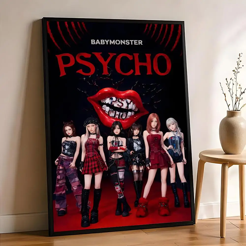 Постер K-pop группы Babymonster, HD-арт, самоклеящаяся наклейка на стену, декор для комнаты, водонепроницаемое украшение для дома, бара, эстетичный декор. (art.: 3920dcf8bf137) - 3920dcf8bf137