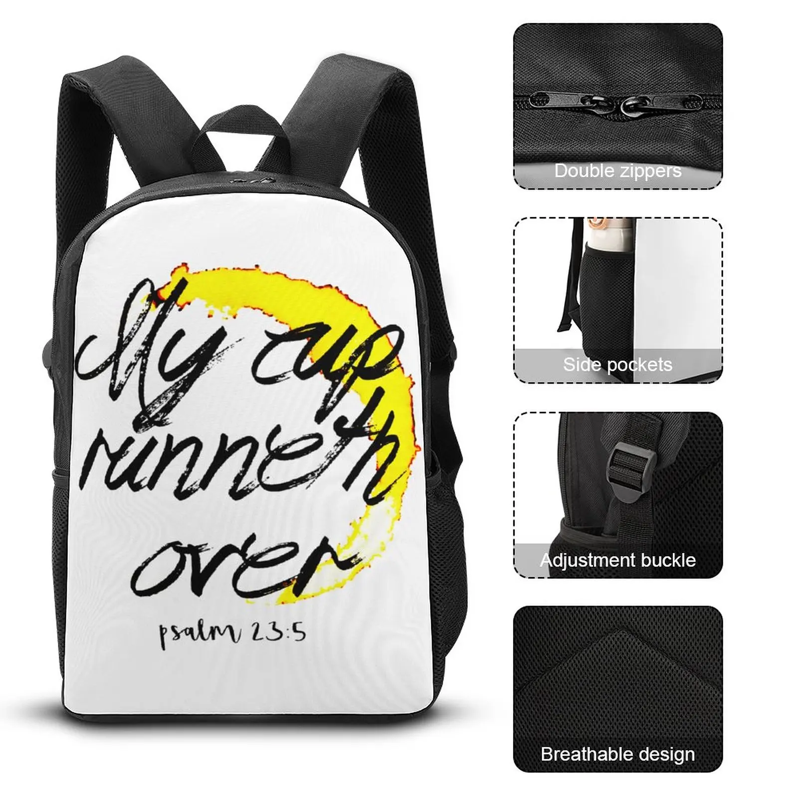

My Cup Runneth over Secure Cozy одеяло-рюкзак на плечо 17 дюймов винтажный Повседневный Графический