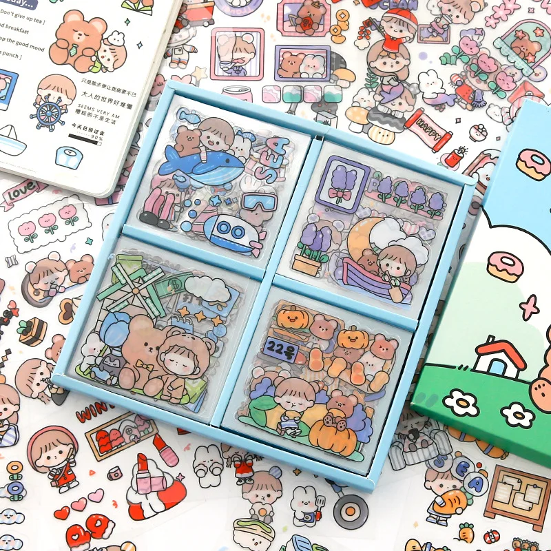 Stickers Cute Scrapbooking Diy Stationery Phone Sticker Deco Art Supplies Diary