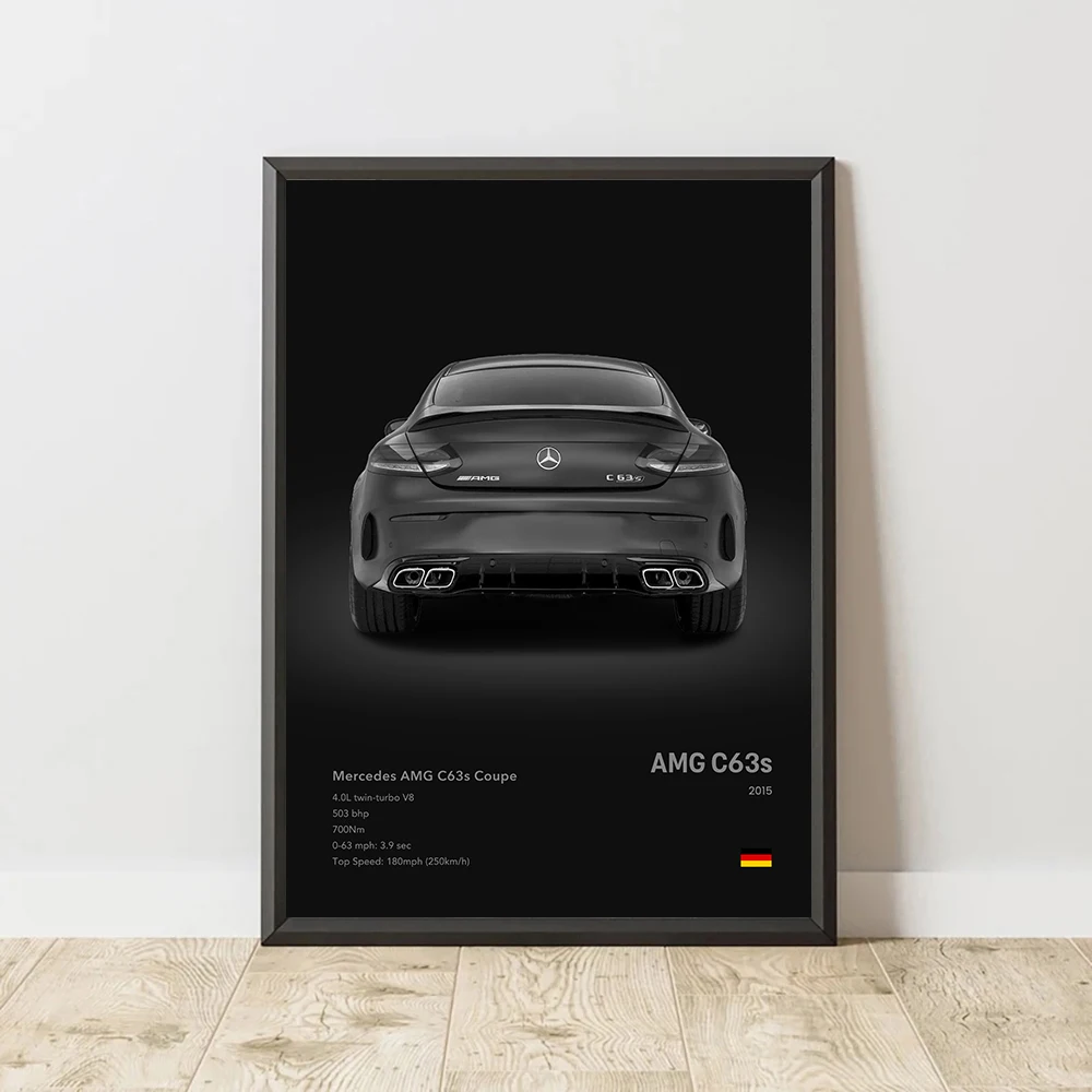 Знаменитые автомобили супер спортивный холст настенный художественный принт