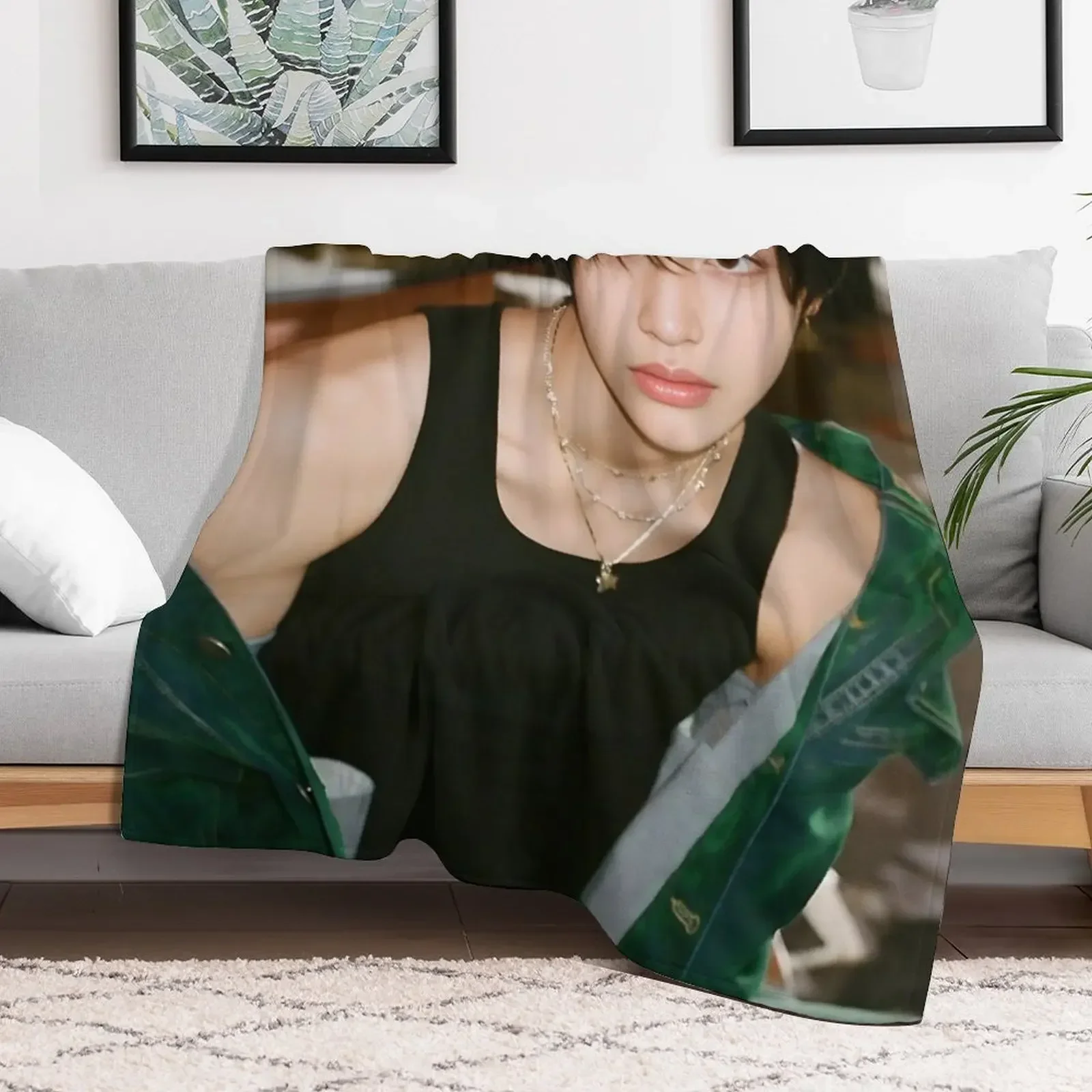 Фото RIIZING WONBIN Riize KPOP Плед для кровати, летний плед для сна, индивидуальный большой плед для младенцев №5