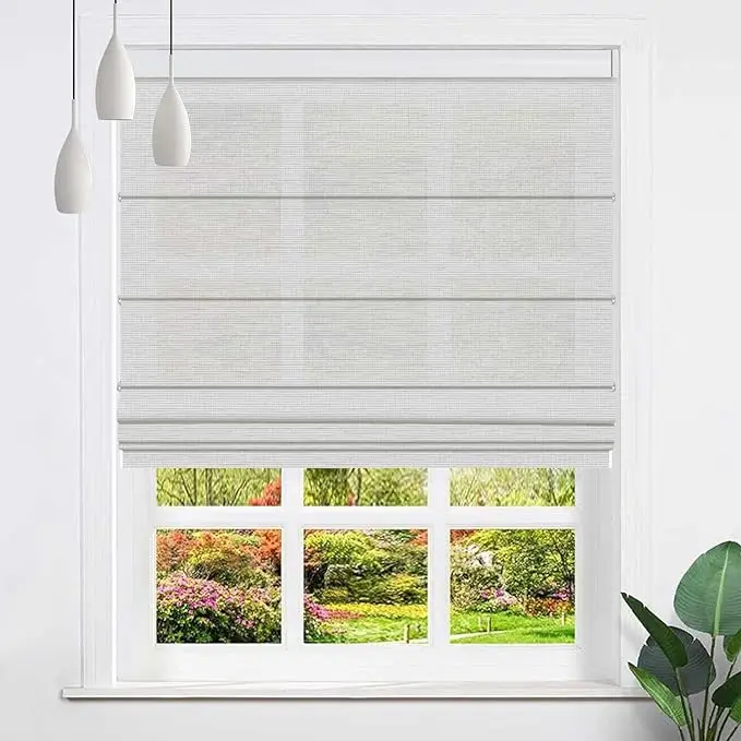 Современные римские беспроводные затемнения для окон зеркальный фильтр