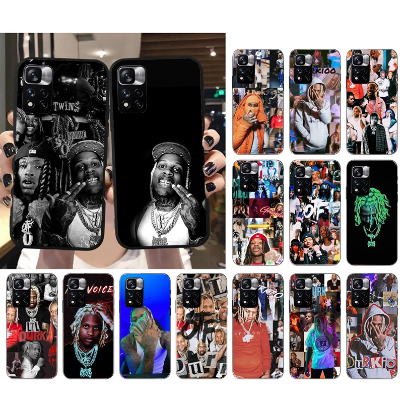 

Phone Case For Xiaomi Redmi Note 12Pro 11 11S 11T Pro 10 9Pro Note10S Redmi 10 9 10C 9C Rapper lil Durk King Won Case