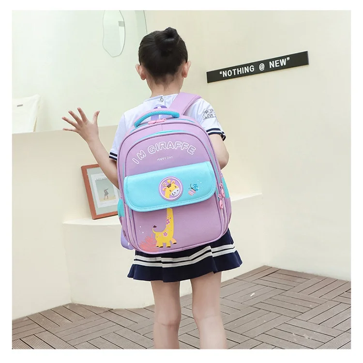 Girls Boys Cute Cartoon Dinosaur Giraffe Kindergarten Schoolbags New High-capacity Primary Children Fashion Students Backpacks