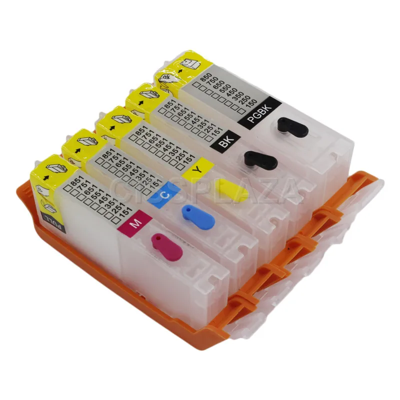 CISSPLAZA 5 комплектов совместимый для PIXMA IP7240 MG5440 MG5540 MG6440 MG6640 MG5640 MX924 MX724 IX6840